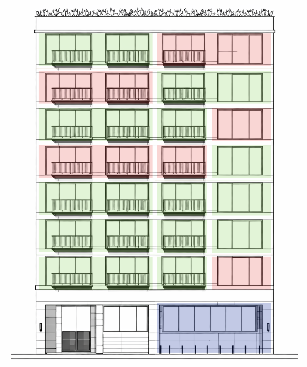 Diagrama de disponibilidad del edificio
